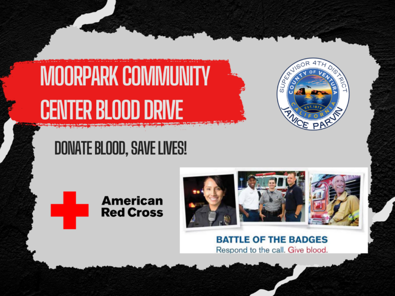 Blood Drive hosted by Supervisor Janice Parvin in Moorpark