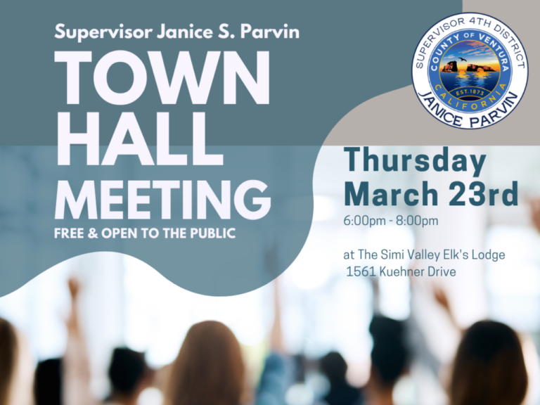 Town Hall meeting hosted by Supervisor Janice Parvin in Simi Valley