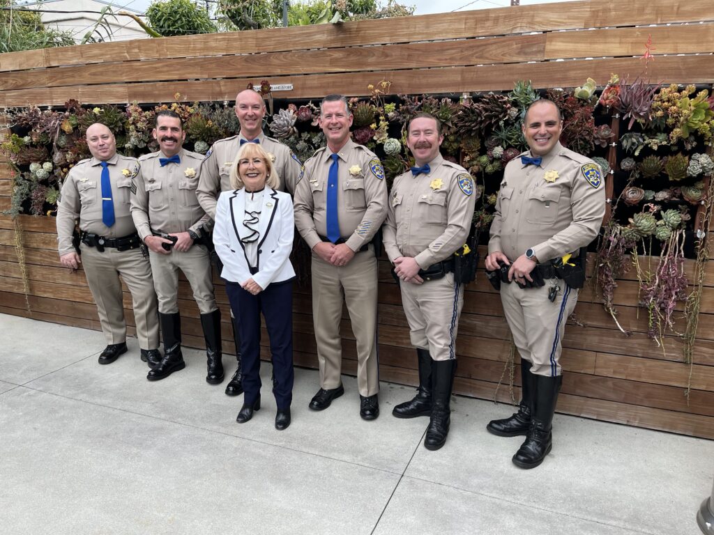 Supervisor Parvin with CHP