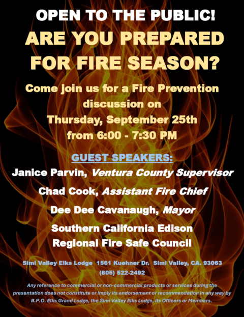 Fire Event Elks